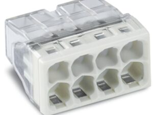 WAGO Разклонителна клема за твърд проводник, 8 проводна, сива, 0,5-2,5мм2 (50бр. в опаковка)